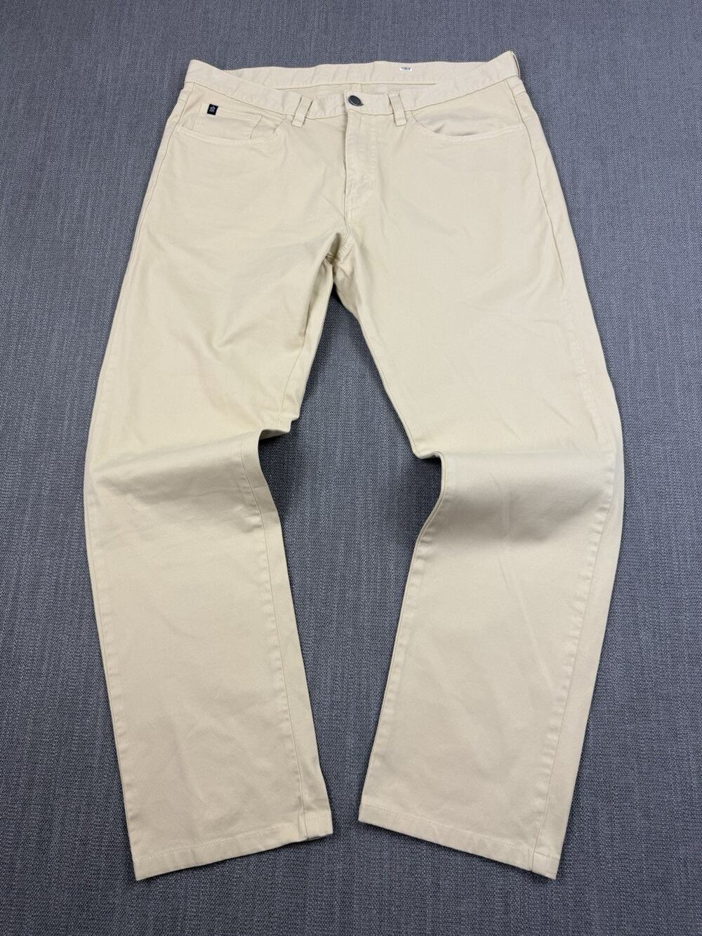 Turtleson Pima Cotton Stretch Golf Pants Men’s 34 Beige 5 Pocket Casual